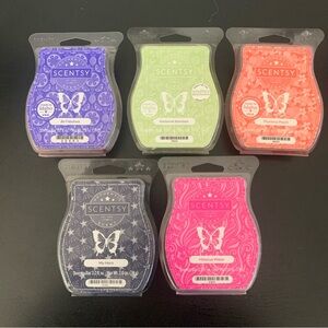 SCENTSY Wax Bars Scents Lot of 5 - Be Fabulous My Hero Plumeria Bamboo Hibiscus